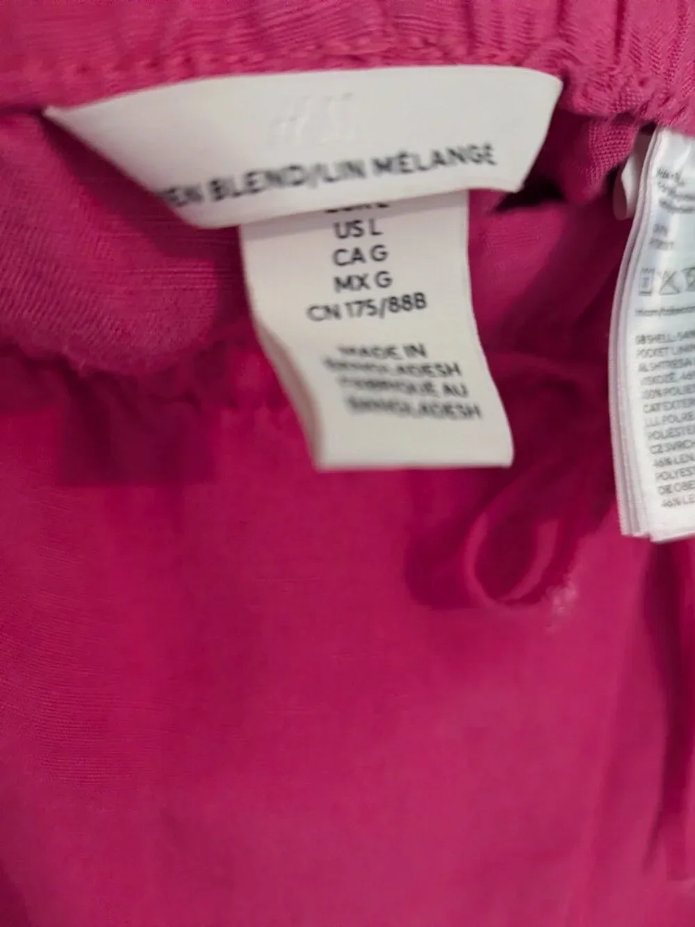 H&M Pink Linen pants